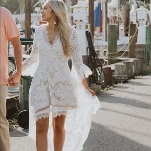 White lace dress